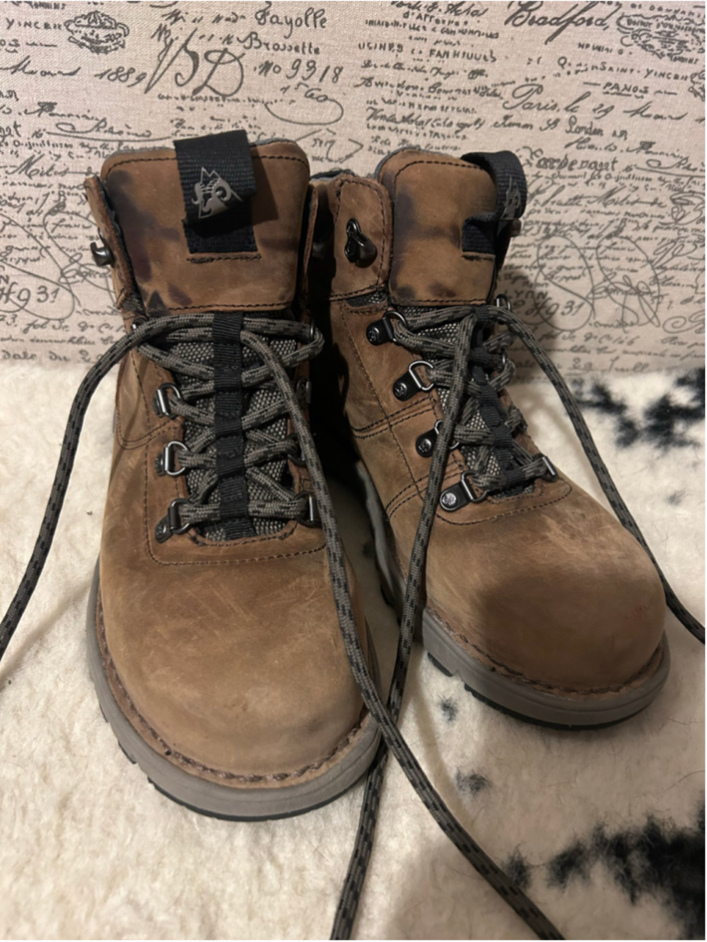 Women's Rocky Legacy 32 Lace Up Boots Brown Grey Size 7.5